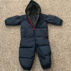 Baby gap navy blue down snow suit 18-24 month
